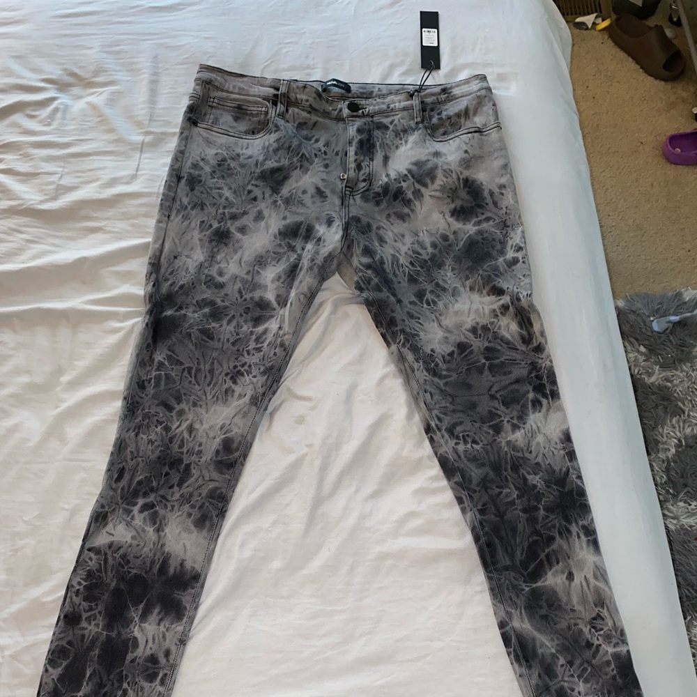 Acid denim jeans